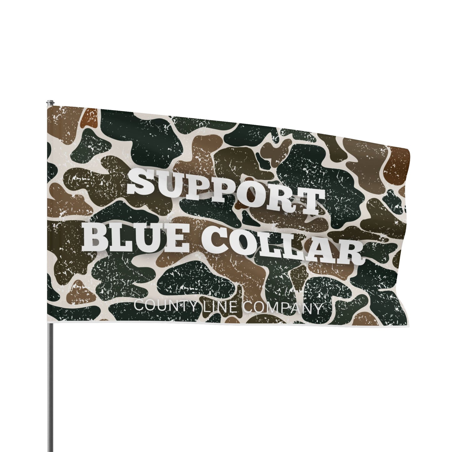 Support Blue Collar Flag