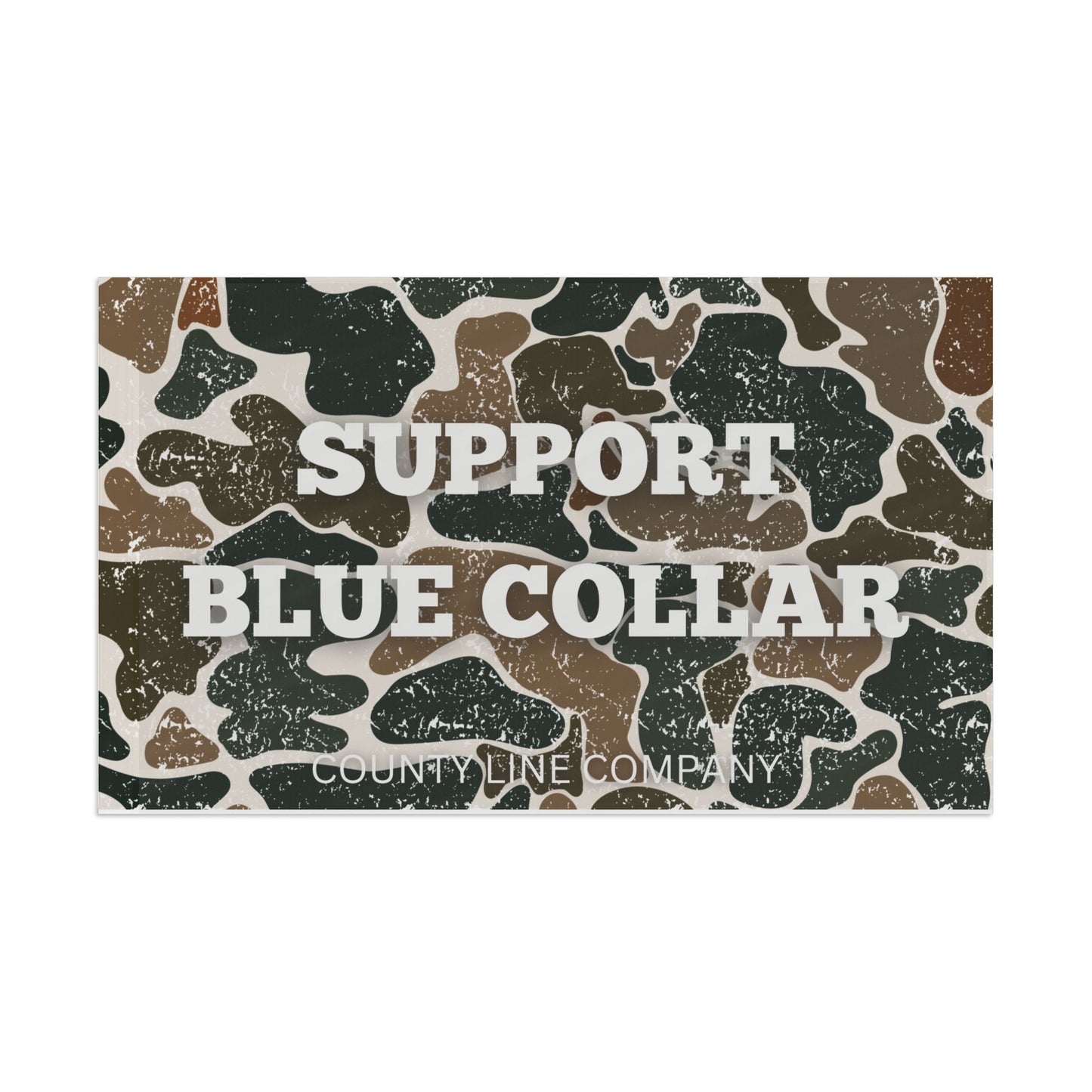 Support Blue Collar Flag