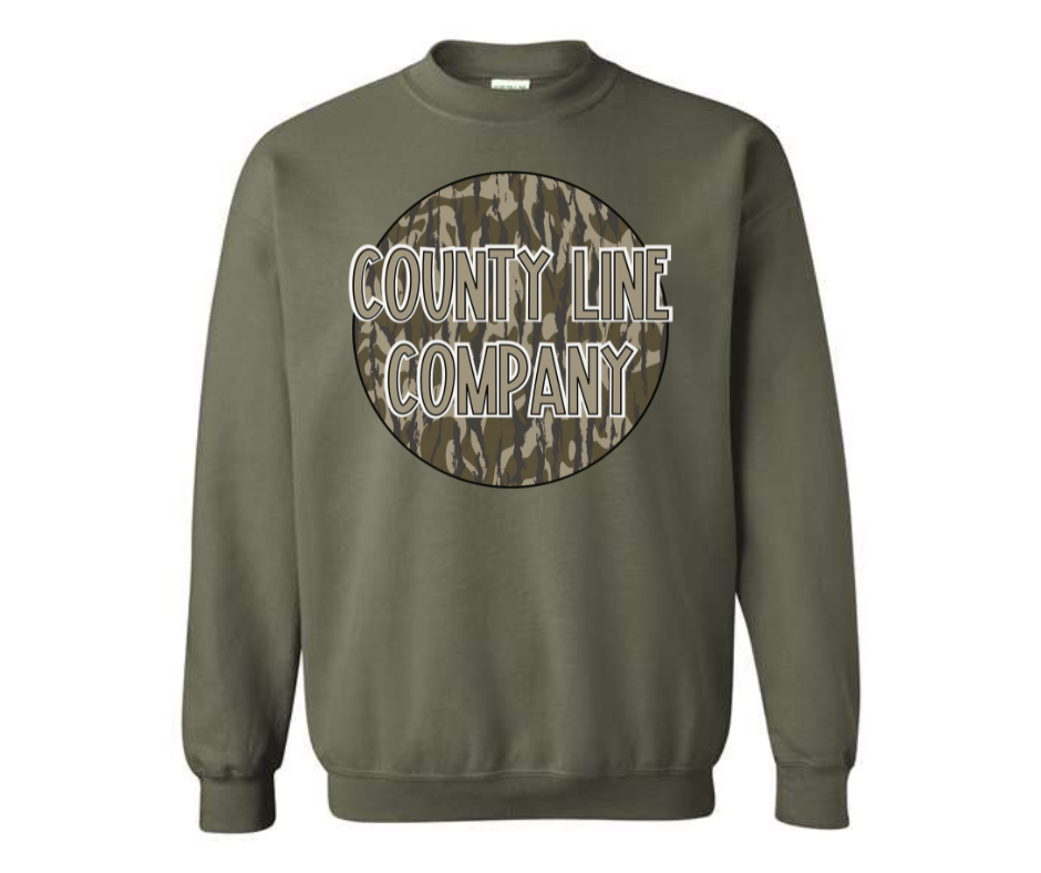 County Line Camo Crewneck